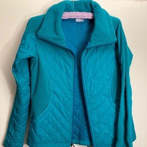 Columbia quilted jacket with fleece accents